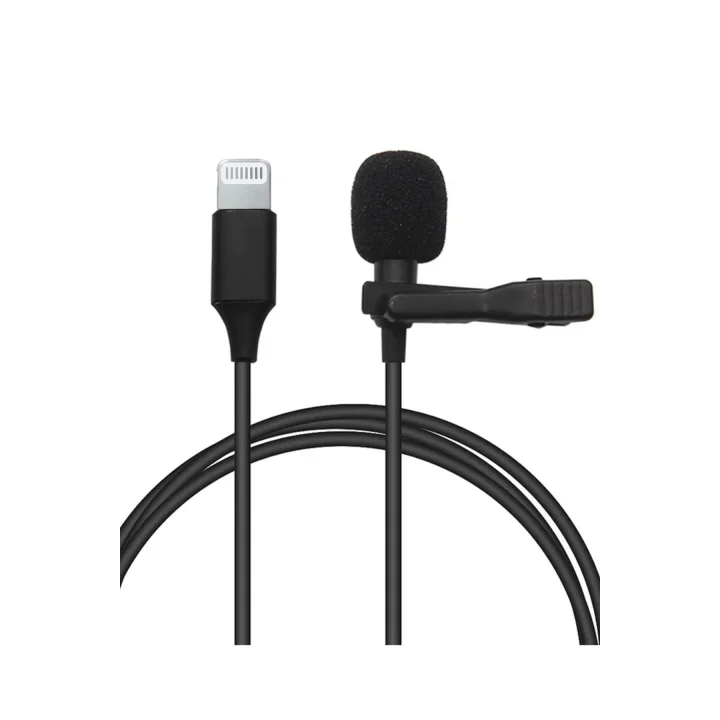 Mey İthalat®  Lightning 2 Metre Double Mikrofon - Siyah