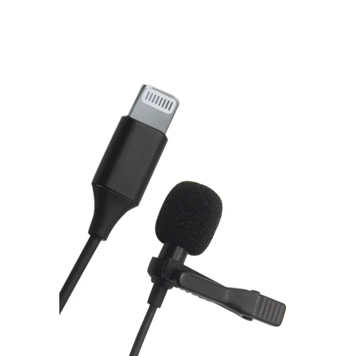 Mey İthalat®  Lightning 2 Metre Double Mikrofon - Siyah