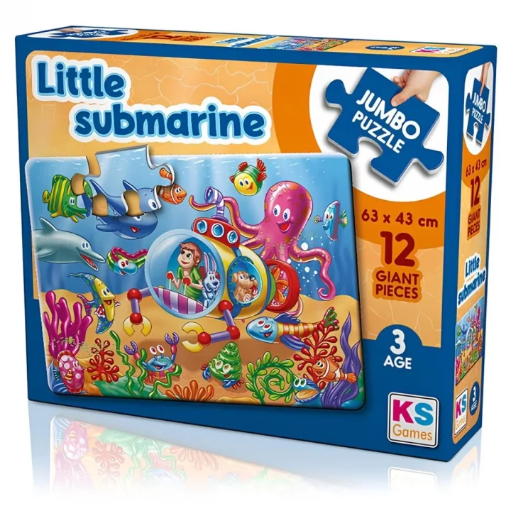 Mey İthalat® Little Submarine 12 Parça Boy Puzzle