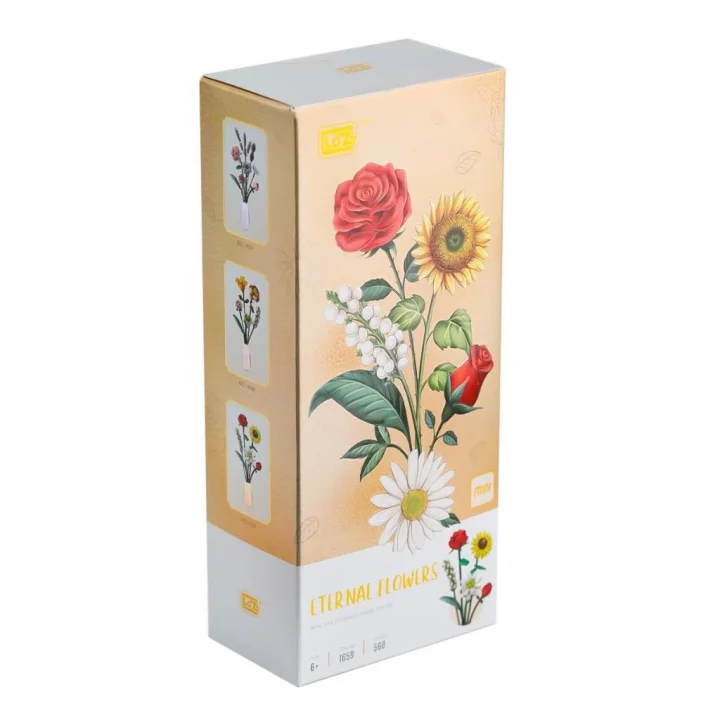 Mey İthalat®  LZ1659 LOZ Çiçek Blokları 568 Parça -Vagon life