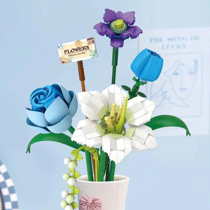 Mey İthalat® LZ4602  Çiçek Blok Seti 488 Parça -Vagon life