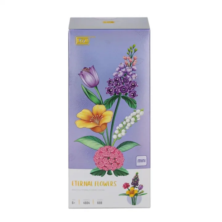 Mey İthalat® LZ4604  Çiçek Blok Seti 608 Parça -Vagon life