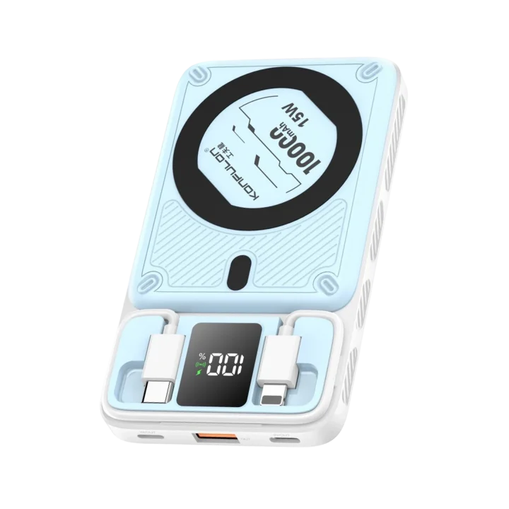 Mey İthalat®  M25W 10.000 mAh 20W PD Magsafe Powerbank - Mavi