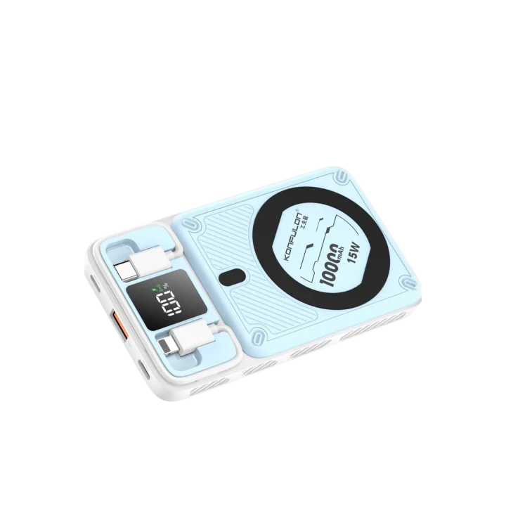 Mey İthalat®  M25W 10.000 mAh 20W PD Magsafe Powerbank - Mavi