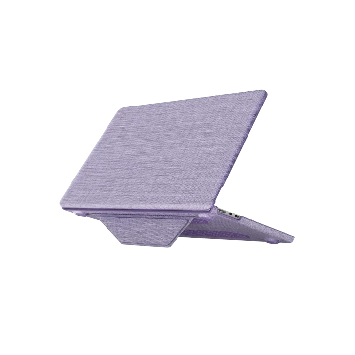 Mey İthalat®   Macbook Air 15 2023 Macbook Kumaş Kapak - Mor
