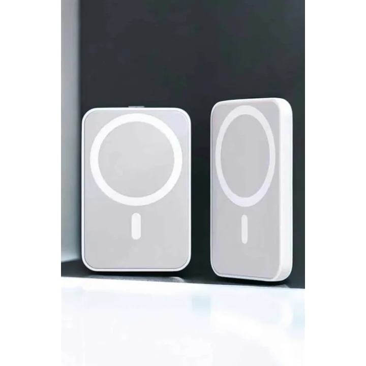 Mey İthalat® Magsafe Kablosuz Batarya Yüksek Performanslı Manyetik Tasarım Hızlı Şarj