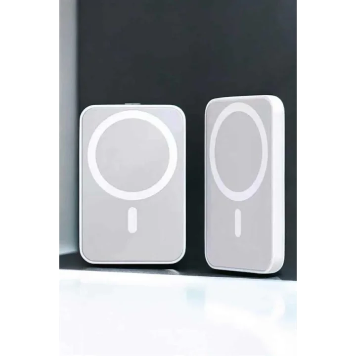 Mey İthalat® Magsafe Kablosuz Batarya Yüksek Performanslı Manyetik Tasarım Hızlı Şarj