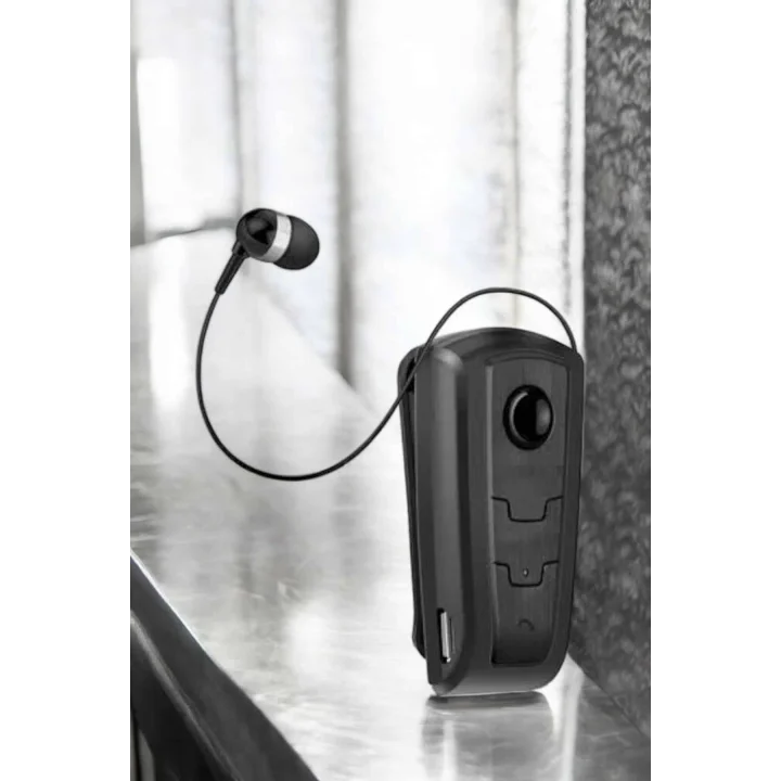 Mey İthalat® Makaralı Bluetooth Kulaklık Kulak İçi Android iOS Uyumlu Titreşimli