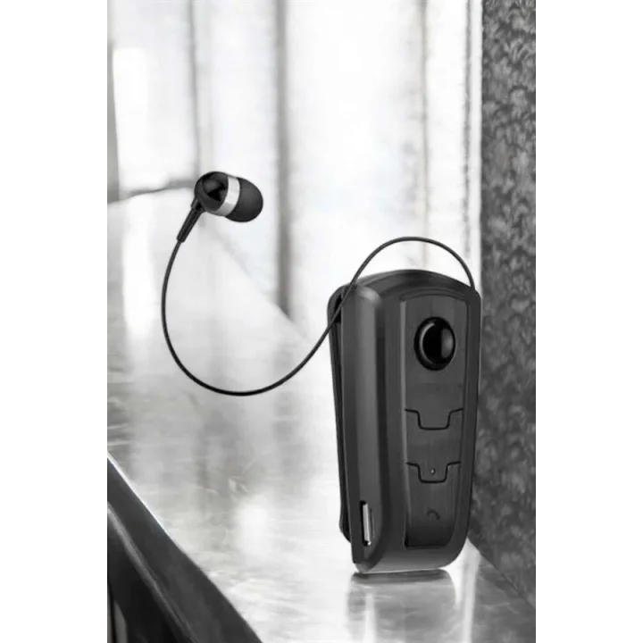 Mey İthalat® Makaralı Bluetooth Kulaklık Kulak İçi Android iOS Uyumlu Titreşimli