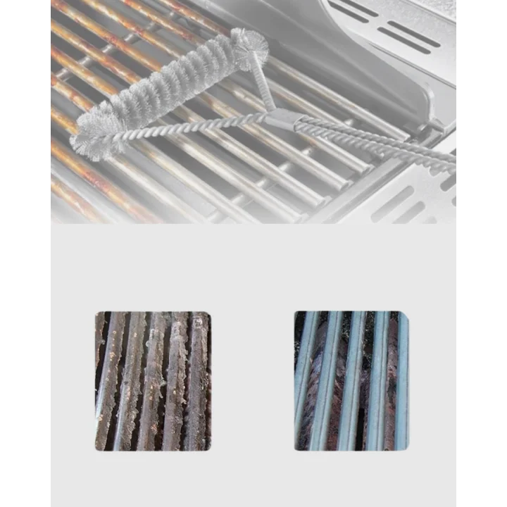 Mey İthalat® Mangal Izgara Temizleme Fırçası Pas Tutmaz Çelik Telli