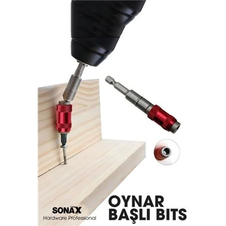 Mey İthalat® Manyetik Oynar Başlı Matkap Ucu Oynar Başlı Bits 722455