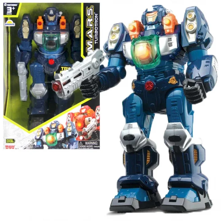 Mey İthalat®  M.A.R.S Turbotron Işıklı Sesli Yürüyen Robot