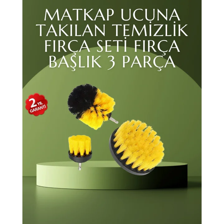Mey İthalat® Matkap Ucu Temizlik Fırçası Seti Ev ve Araç İçin