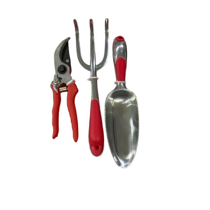 Mey İthalat® Max Garden 820298 Budama Makası Çapa ve Kürek Seti