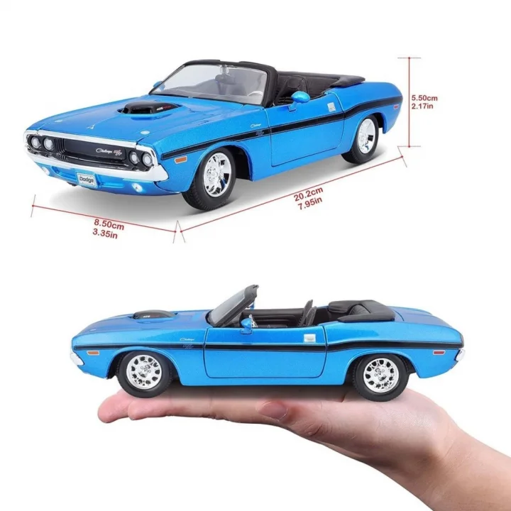 Mey İthalat®  MAY 31264 1970 Dodge Challenger R/T Convertible 1:24 -Necotoys