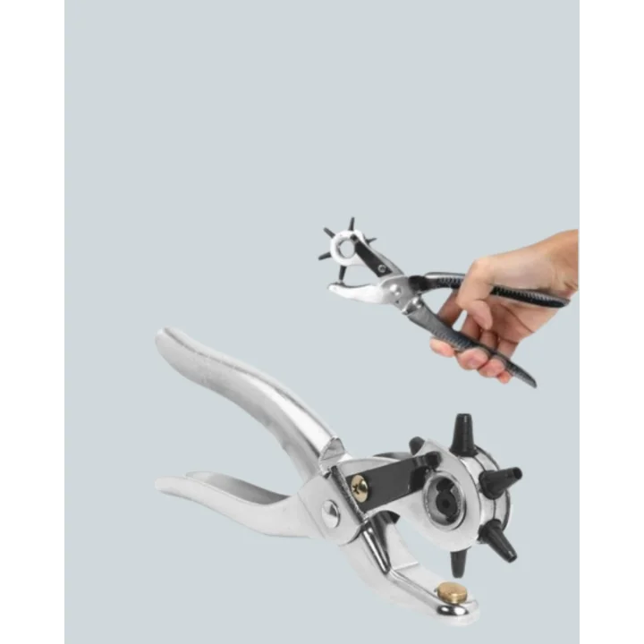 Mey İthalat® Metal Gövdeli Ayarlanabilir Deri Delme Pensesi 2.5–5 mm Delik Açma Aracı