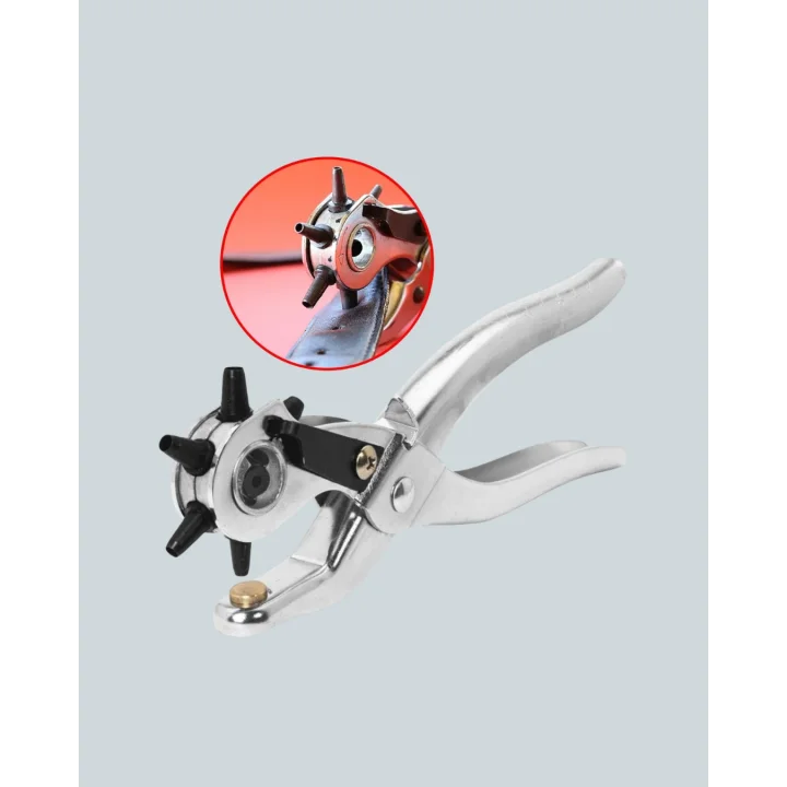 Mey İthalat® Metal Gövdeli Ayarlanabilir Deri Delme Pensesi 2.5–5 mm Delik Açma Aracı