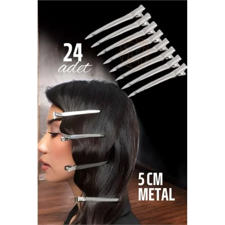 Mey İthalat® Metal Toka Saç Pensi  24 ADET