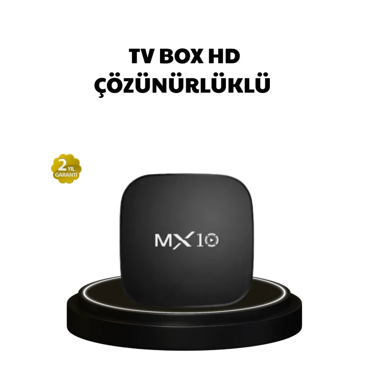 Mey İthalat® MX Box S 4K Android TV Box – Google Asistan, Dolby Ses, 8 GB Hafıza, Chromecast Desteği