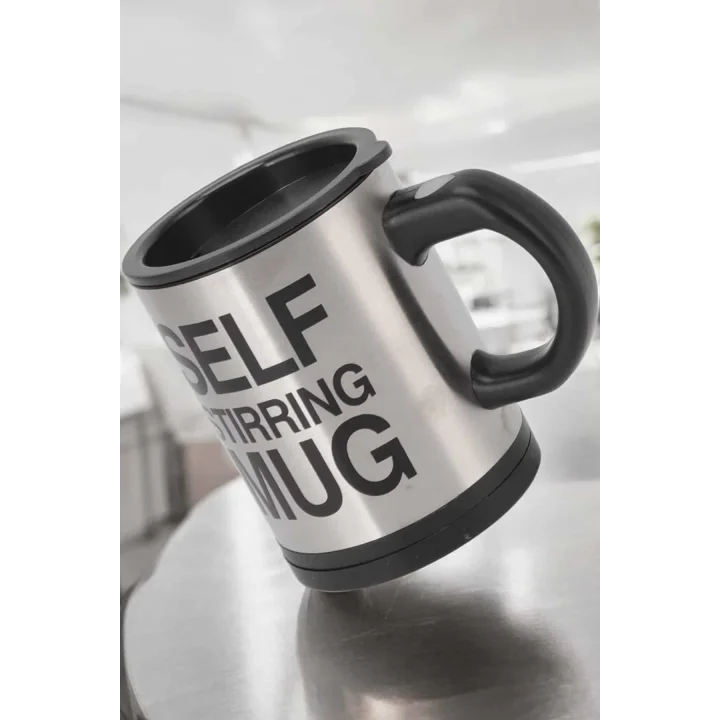 Mey İthalat® Mikser Kupa Yazılı Mug Bardak Karıştırma Özelliği