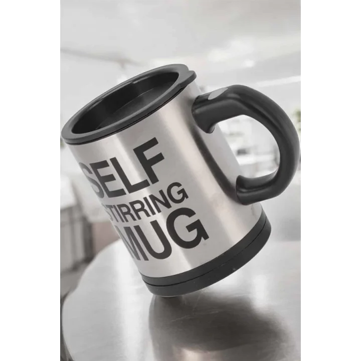 Mey İthalat® Mikser Kupa Yazılı Mug Bardak Karıştırma Özelliği