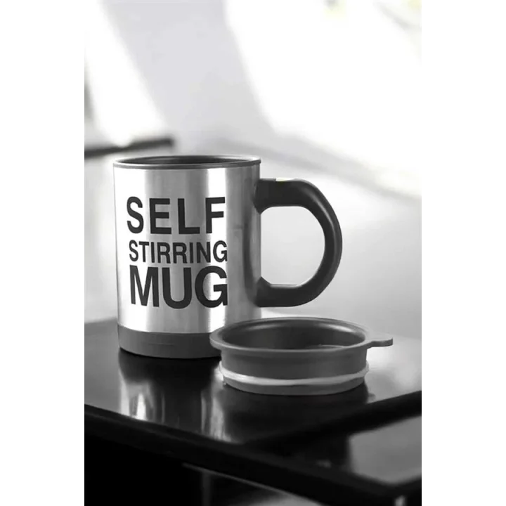 Mey İthalat® Mikser Kupa Yazılı Mug Bardak Karıştırma Özelliği