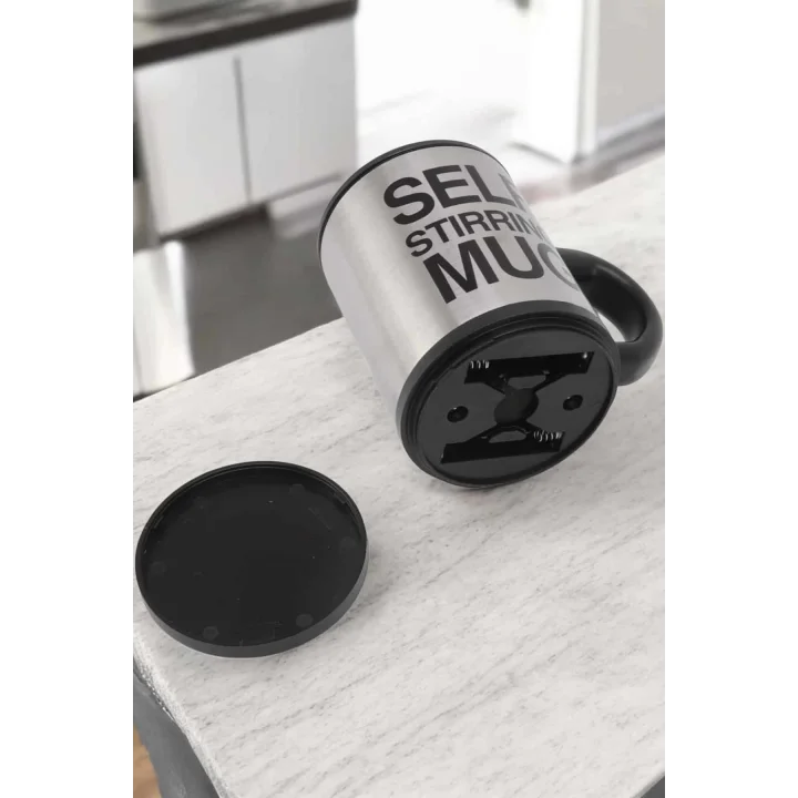 Mey İthalat® Mikser Kupa Yazılı Mug Bardak Karıştırma Özelliği