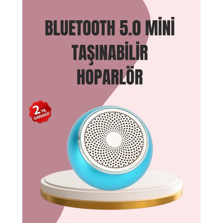 Mey İthalat® Mini Bluetooth Speaker | Uzun Pil Ömrü, Şık ve Hafif Tasarım