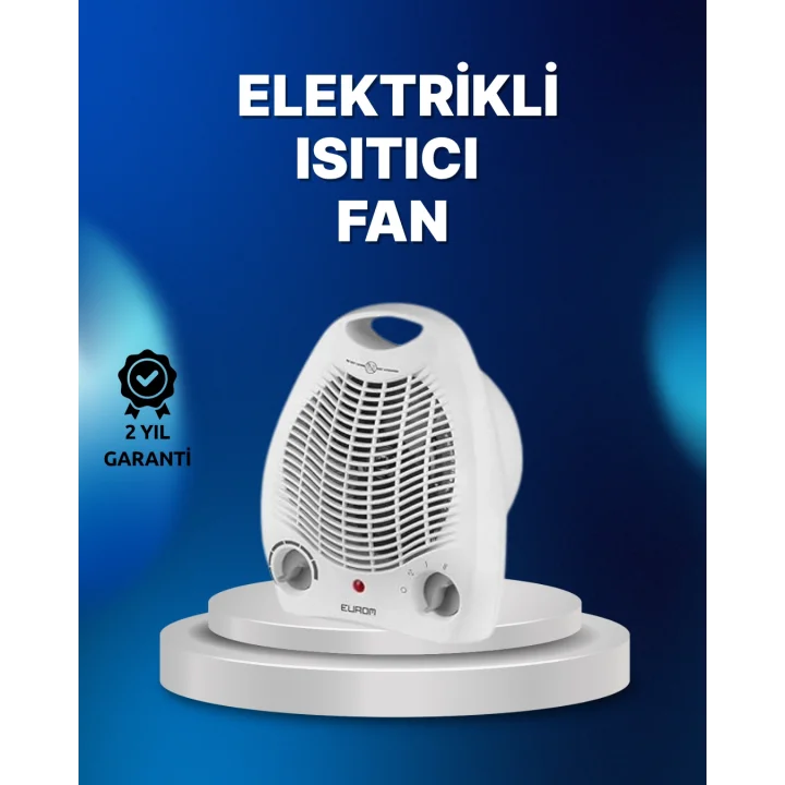 Mey İthalat® Mini Elektrikli Isıtıcı – 2000W Güç, Fanlı Isıtma, 3 Isı Modu