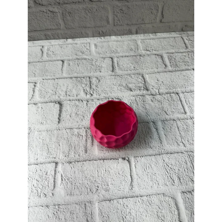 Mey İthalat® Mini Mor Dekoratif Saksı 5 cm Modern Masaüstü Bitki Saksısı