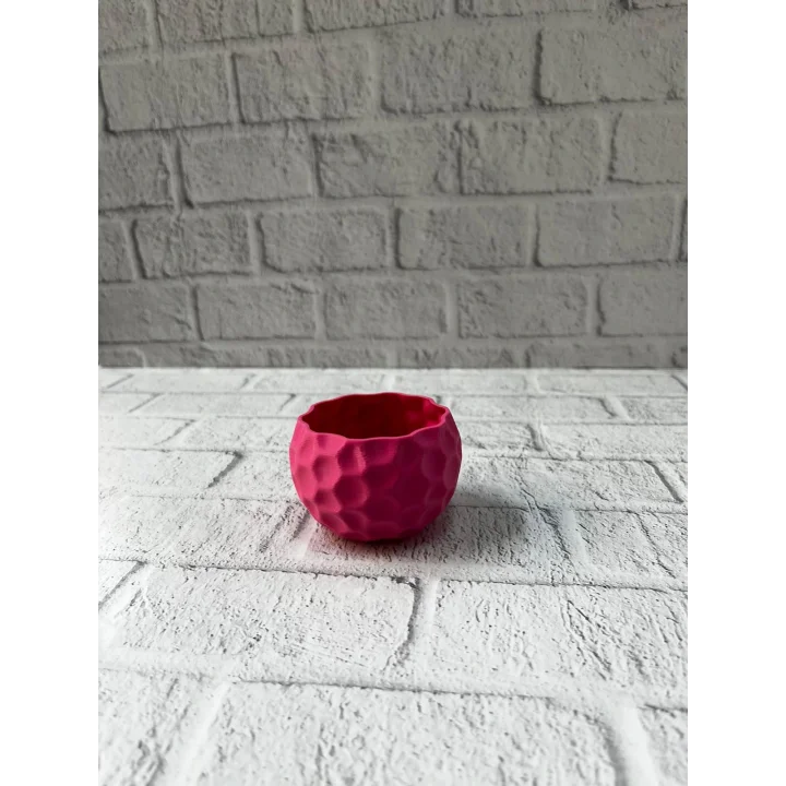 Mey İthalat® Mini Mor Dekoratif Saksı 5 cm Modern Masaüstü Bitki Saksısı