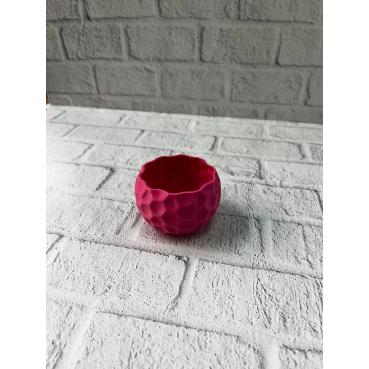 Mey İthalat® Mini Mor Dekoratif Saksı 5 cm Modern Masaüstü Bitki Saksısı