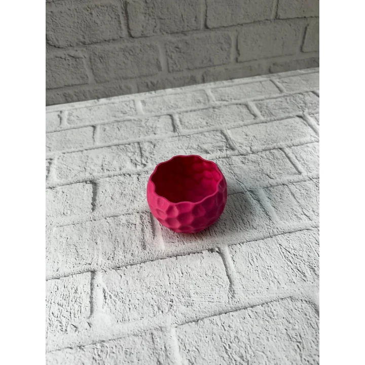 Mey İthalat® Mini Mor Dekoratif Saksı 5 cm Modern Masaüstü Bitki Saksısı