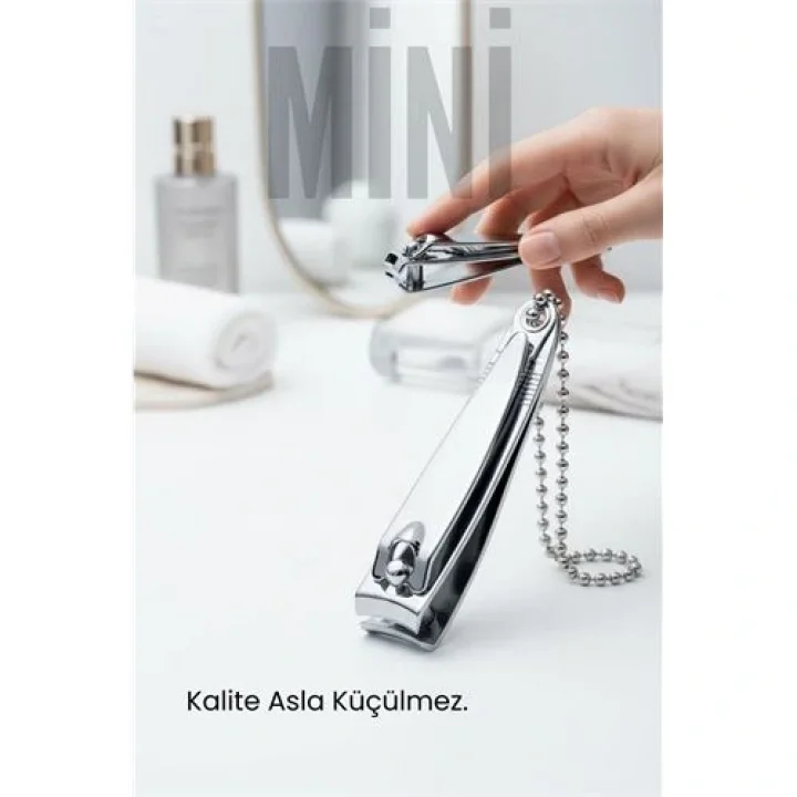 Mey İthalat®  Mini Tırnak Makası | Keskin ve Ergonomik Cep Boy Paslanmaz Çelik