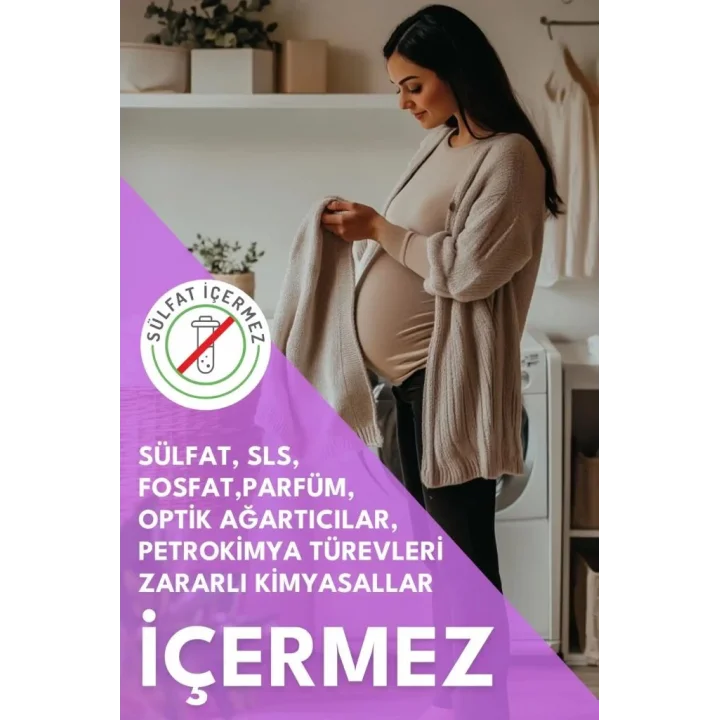 Mey İthalat® MOM Organik Sıvı Çamaşır Deterjanı 1 Lt 50 Yıkama