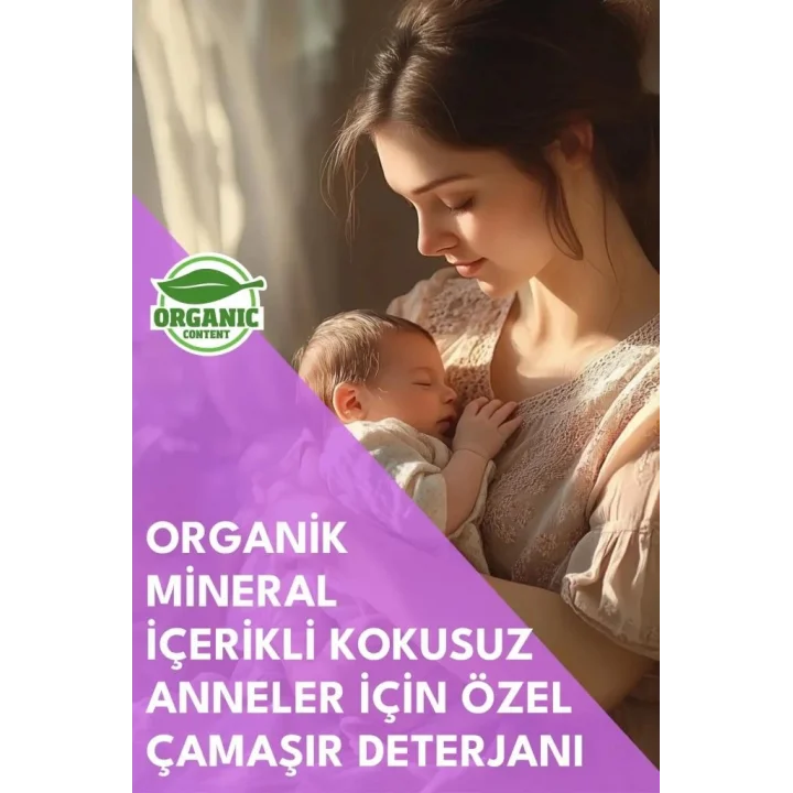 Mey İthalat® MOM Organik Sıvı Çamaşır Deterjanı 1 Lt 50 Yıkama