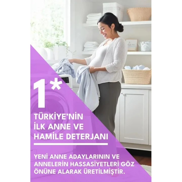 Mey İthalat® MOM Organik Sıvı Çamaşır Deterjanı 1 Lt 50 Yıkama