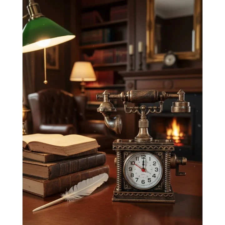 Mey İthalat® Modern Tasarımlı Çalar Saat Dekoratif ve İşlevsel Masa Saati