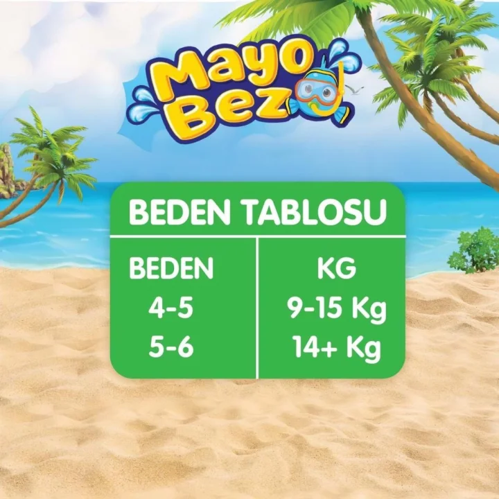 Mey İthalat®   Mayo Bez 4-5 Beden 9-15 Kg 11 Adet