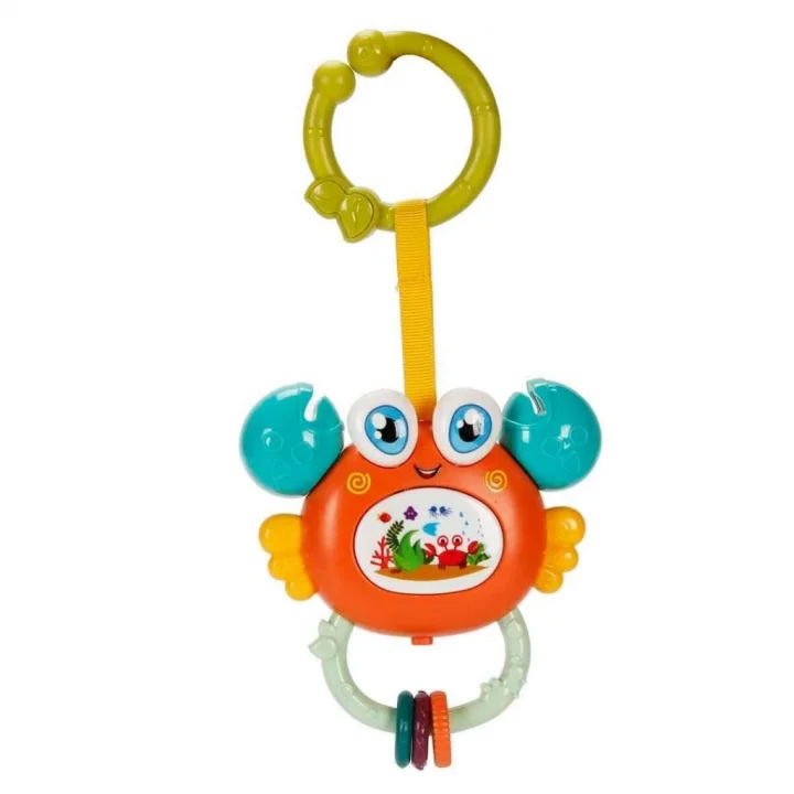 Mey İthalat® Müzikli ve Işıklı Çıngıraklı Yengeç Puset Oyuncağı