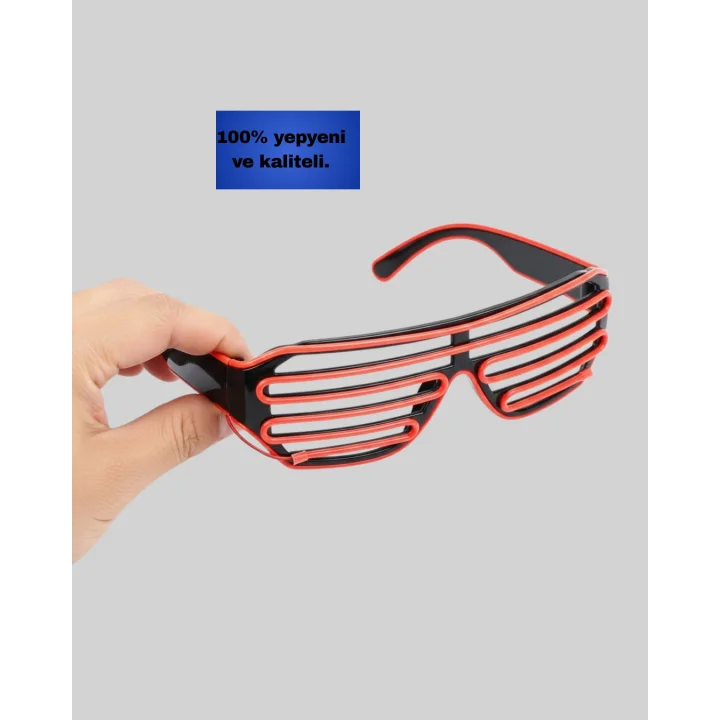 Mey İthalat® NEON GÖZLÜK KIRMIZI