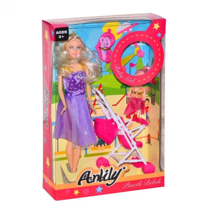 Mey İthalat® 02269 Anlily Pusetli Bebek / +3 yaş