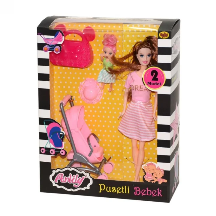Mey İthalat® 02426 Anlily Pusetli Bebek -Oyuncak