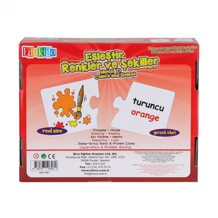 Mey İthalat® 1001-CS Eşleştir Renkler ve Şekiller