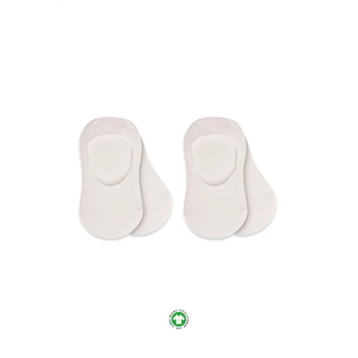 Mey İthalat®   2Li Penye Babet Silikonlu Basic Çorap 30104 Ekru Ekru