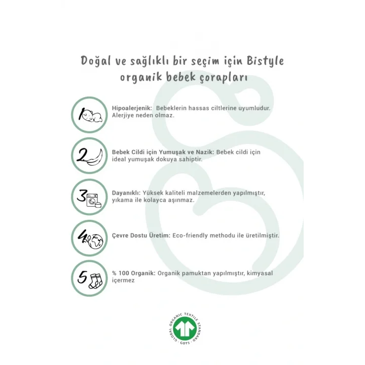 Mey İthalat®   2Li Penye Babet Silikonlu Basic Çorap 30104 Gri Beyaz
