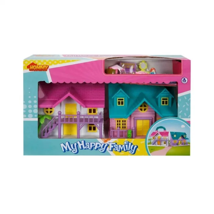 Mey İthalat® 2079  2 Katlı Büyük Ev Oyun Seti Villa