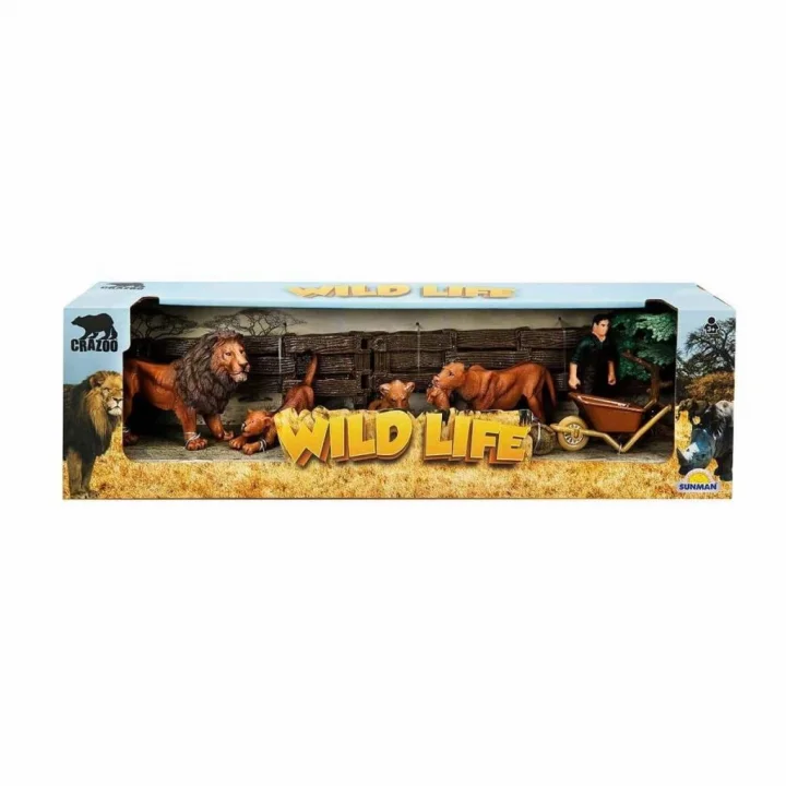 Mey İthalat® 2691  Farm World Vahşi Hayvanlar Oyun Seti