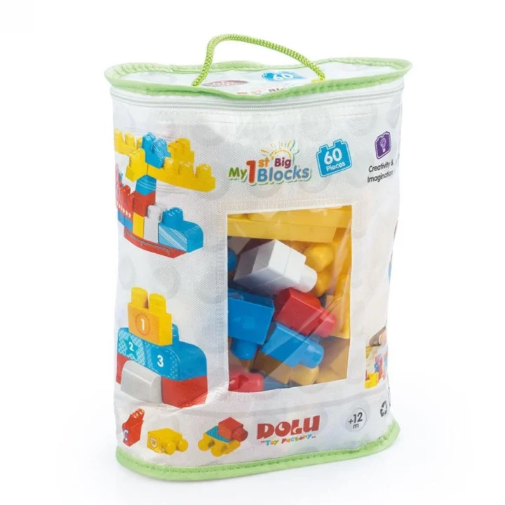 Mey İthalat® 5019 Büyük Blok Seti 60 Parça-Dolu Oyuncak