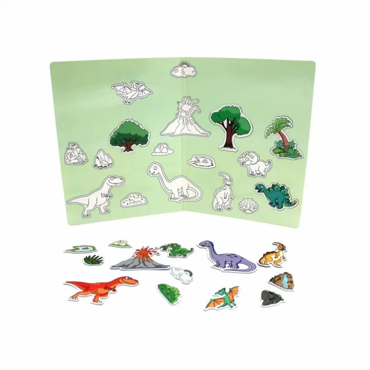 Mey İthalat® 83915 DINO WORLD MANYETİK HİKAYE OLUŞTURMA